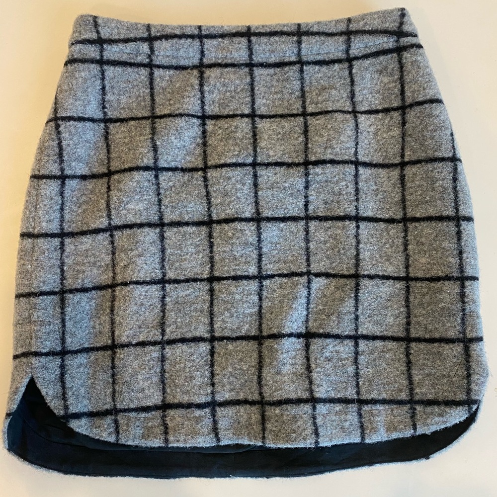 Madewell plaid pencil skirt